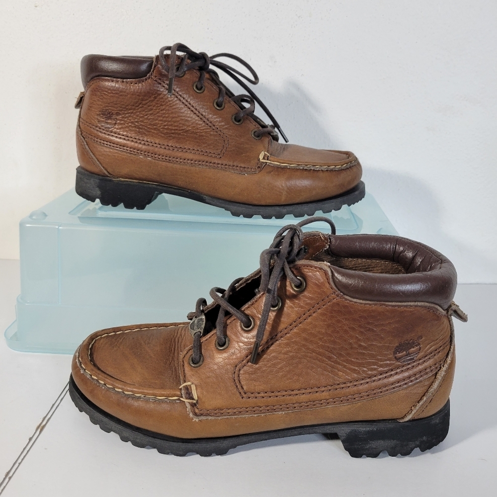 Womens Timberland Lace up Ankle boots Pre-owned Size 6Womens Timberland Lace up